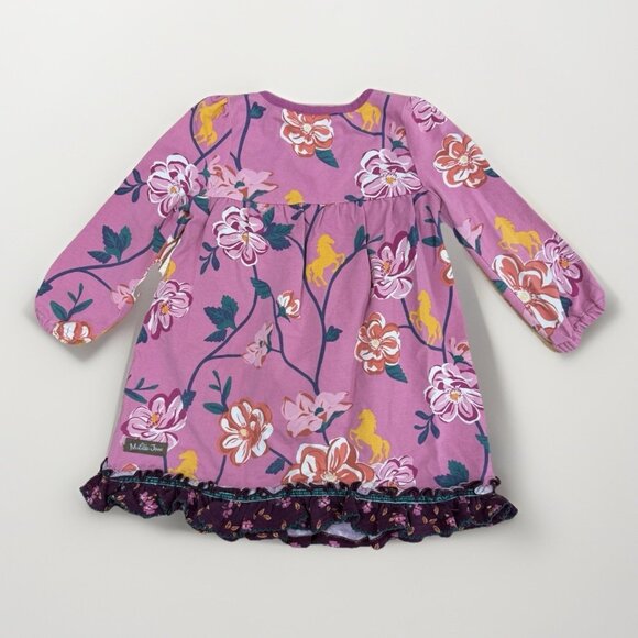 Matilda Jane Toddler Girl Floral Print Dress with Diaper Cover size 18-24 Months - Picture 8 of 11